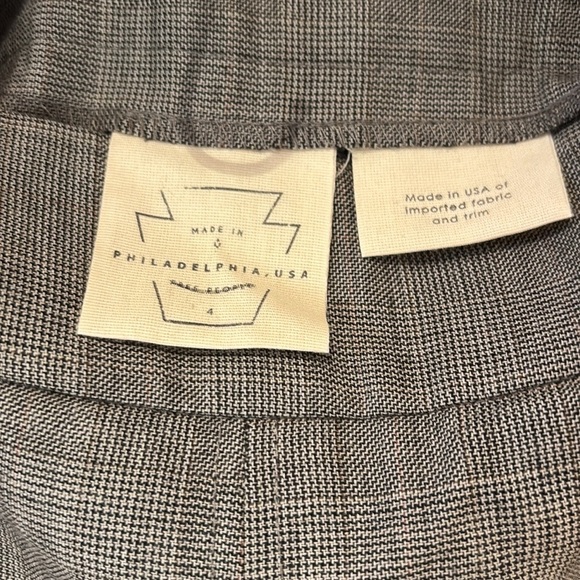 Rare Free People Wool Plaid Mini Skort Sz 4 Y2K 90’s Academia Brittany Spears - Picture 4 of 8